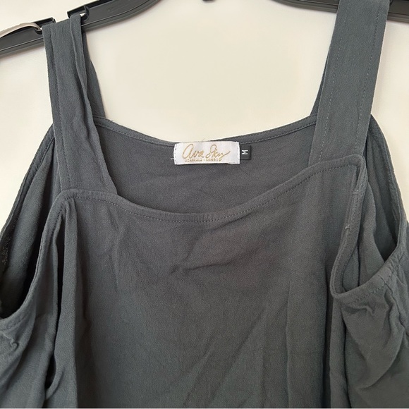Ava Sky Cold Shoulder Tank Top - Picture 6 of 9